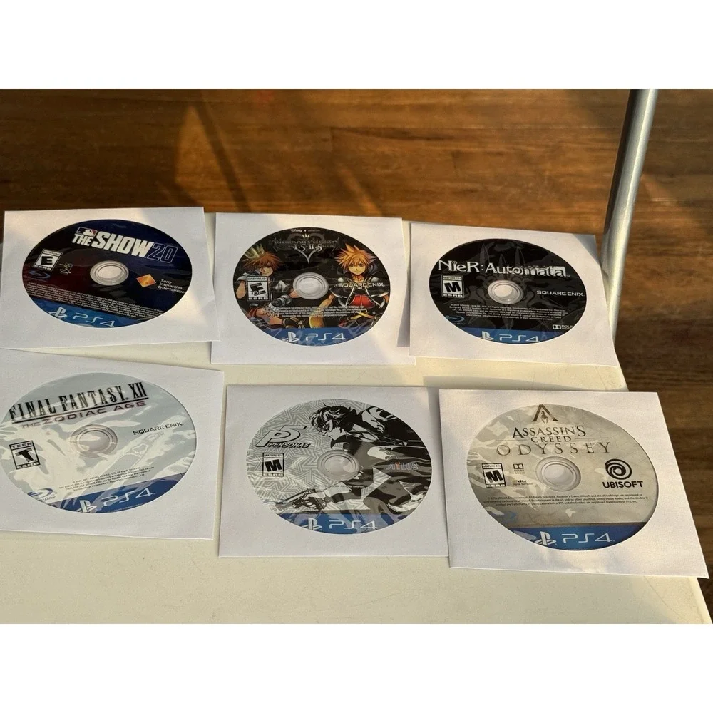 PS4 Games , Disc Only , Lot Of 6 , The Show 20, Nier Automata , P5 Personas , Et